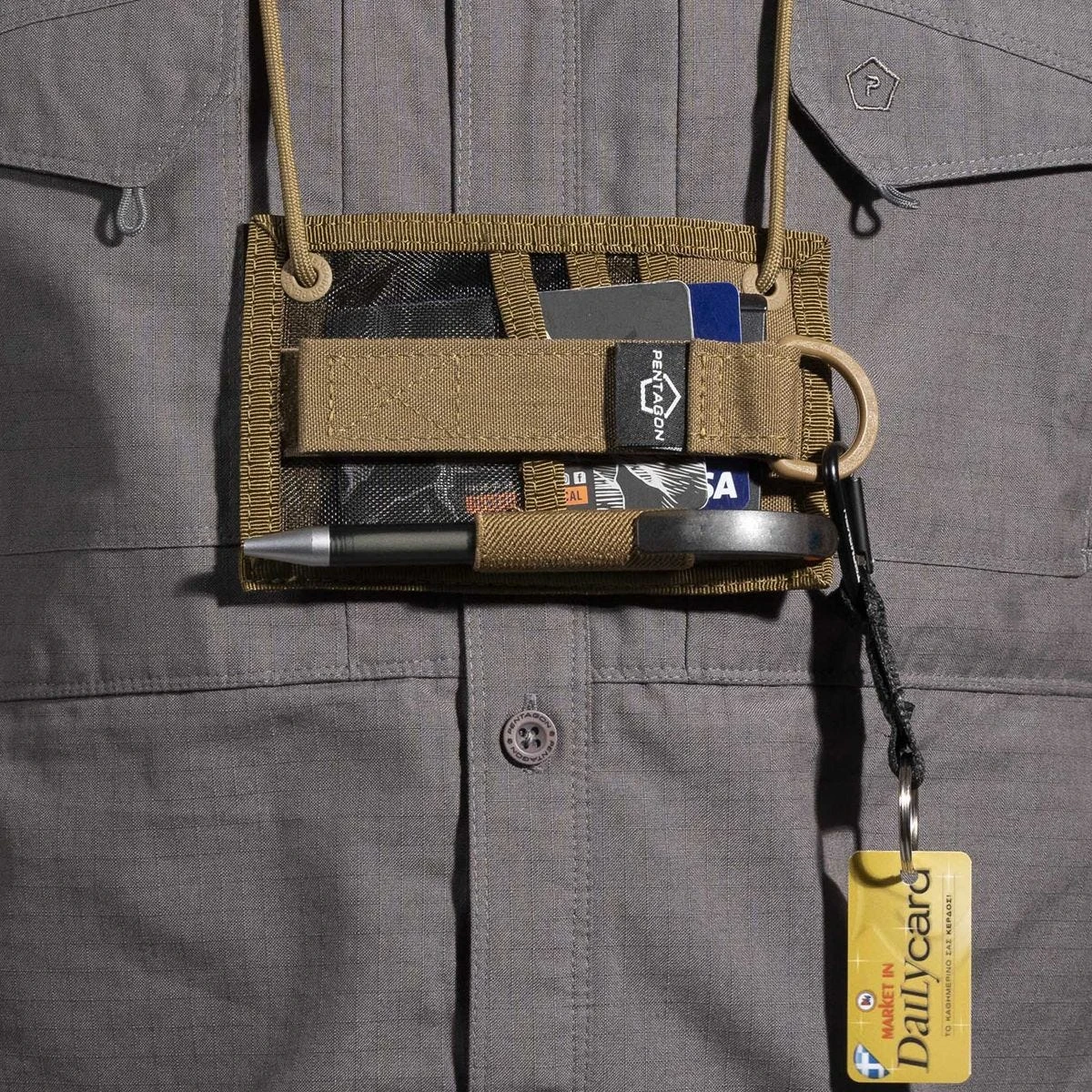Pentagon ID Card Holder Coyote - Image 5