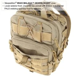 Maxpedition Malaga Gearslinger Black -HIGHLANDER Sales Store maxpedition malaga gearslinger 0423K 4 2