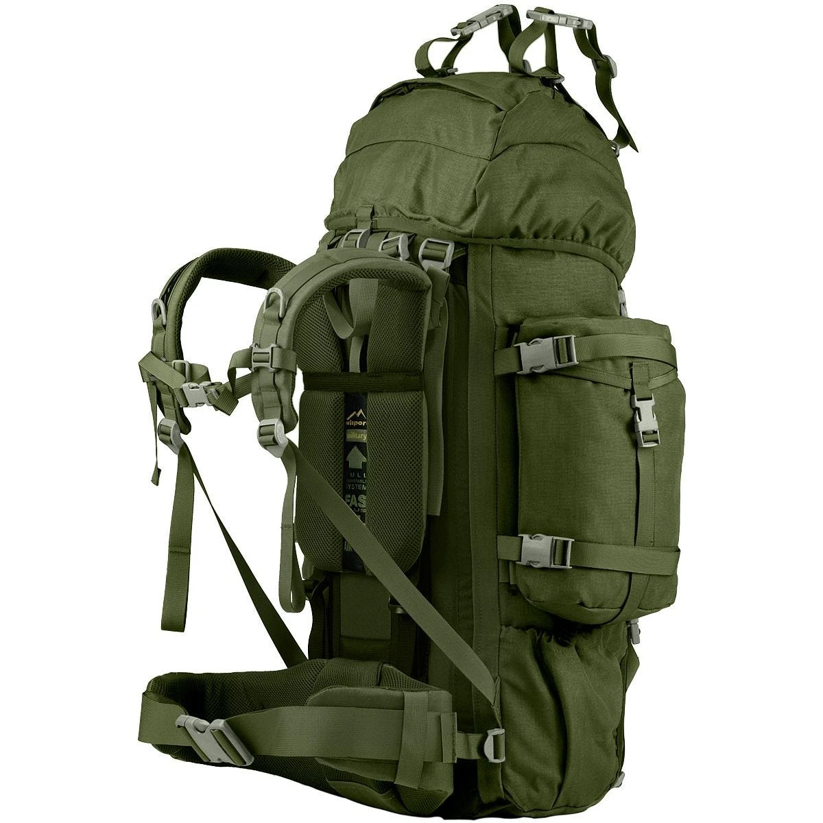 Wisport Reindeer 55L Rucksack Olive Green 2 Wisport Reindeer 55L Rucksack Olive Green - Image 2
